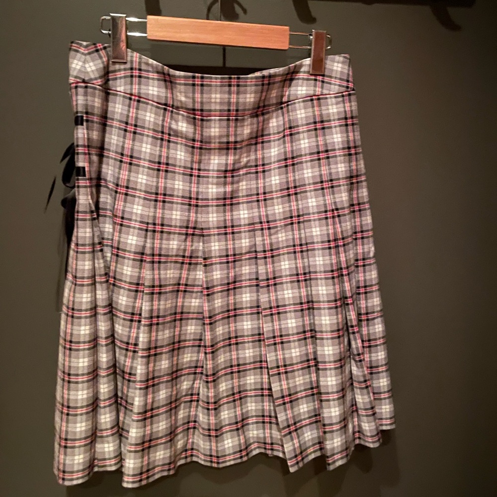 Plaid A-Line Skirt